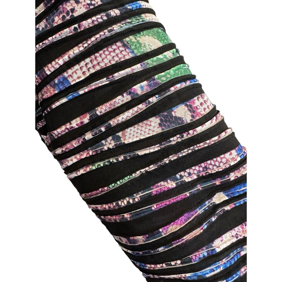 Dana Buchman Multicolor Snakeskin Print Tunic Blouse Black Womens XL 3/4 Sleeves - Picture 11 of 14